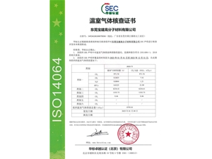 ISO14064证书